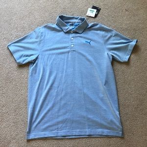NWT Light Blue Puma Golf Polo